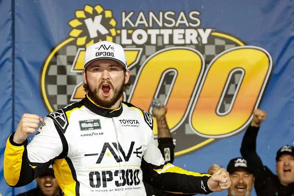 Taylor Gray Wins Kansas Lottery 300 After Intense Final Laps